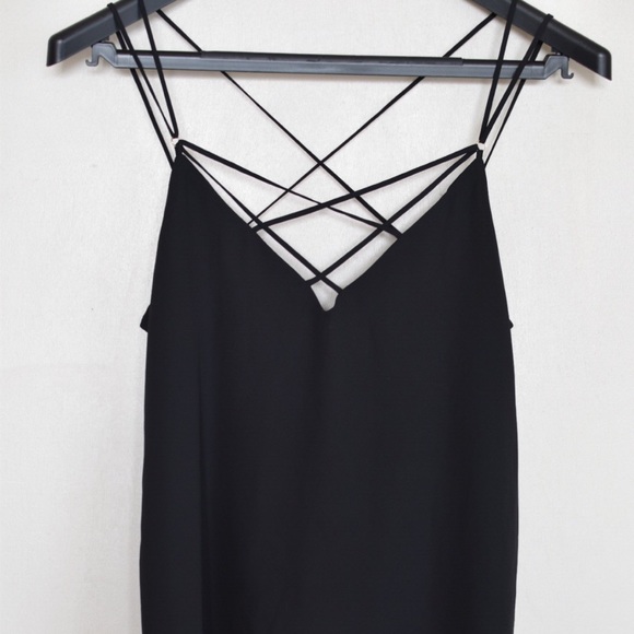 Express Strappy Black Top - Picture 2 of 4